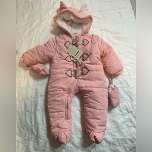Pink Kids One Piece Footie by